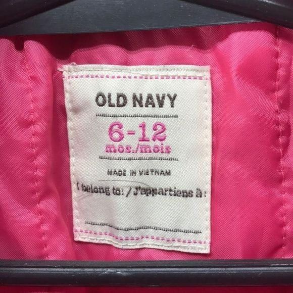 Old Navy Pink button Pea coat 6/12 month Jacket - Picture 4 of 5